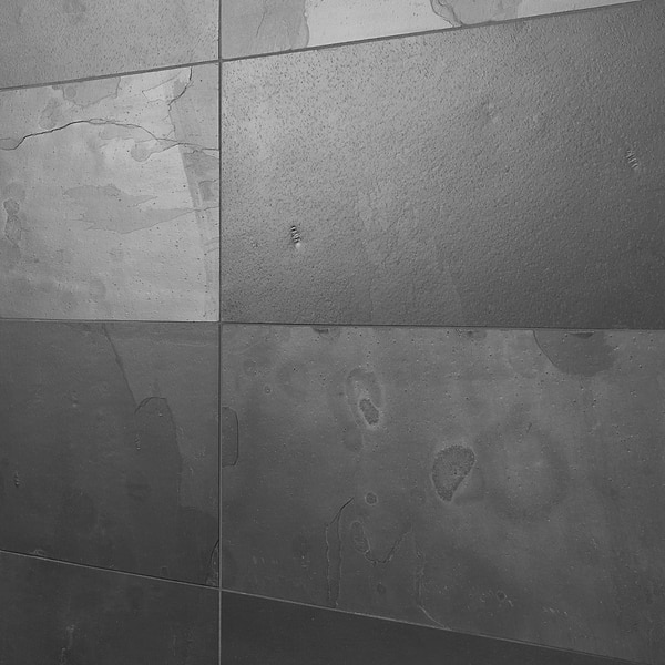 India Black 12x24 Natural Cleft Slate Tile