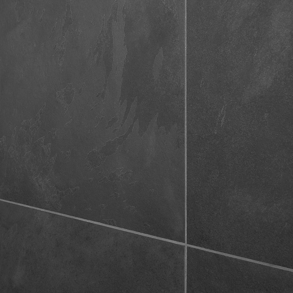 Brazilian Black 24x24 Natural Cleft Slate Tile