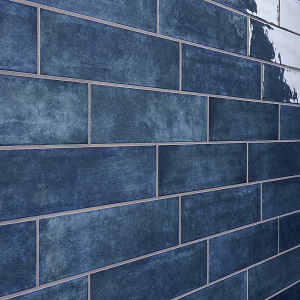 Aquarella Denim Blue 4x16 Glossy Ceramic Tile