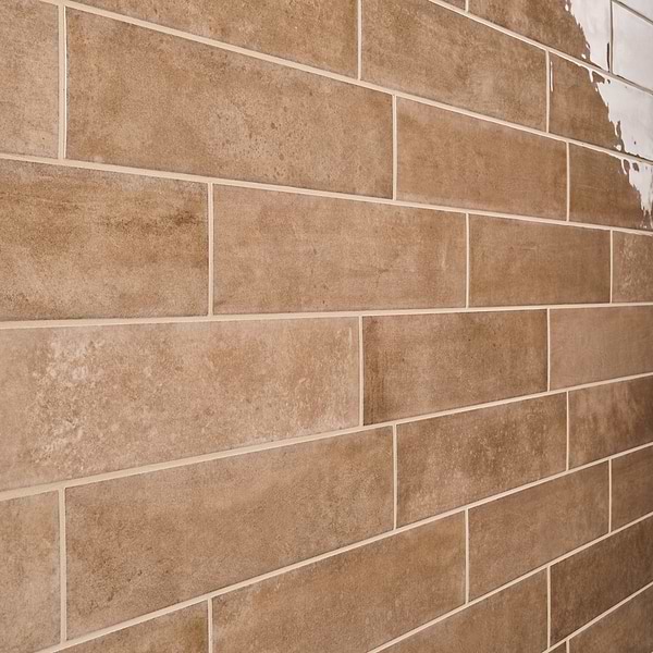 Aquarella Sand Brown 4x16 Glossy Ceramic Tile