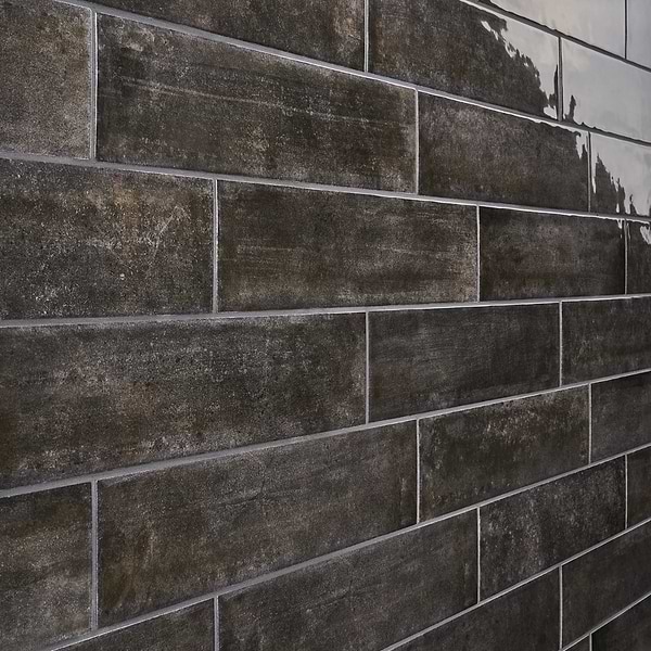 Aquarella Storm Gray 4x16 Glossy Ceramic Tile