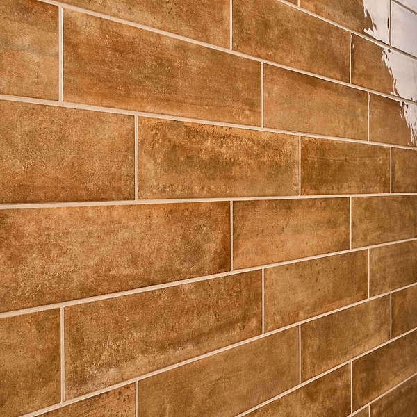 Aquarella Sunset Orange 4x16 Glossy Ceramic Tile