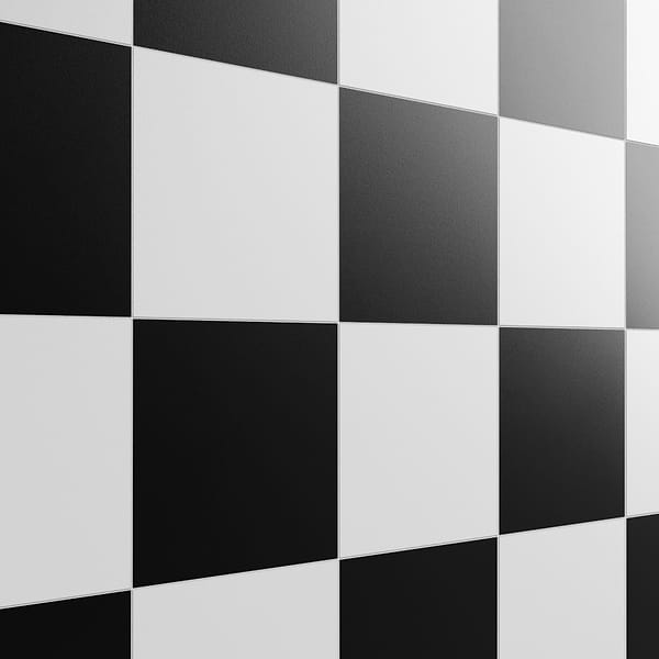 Modari Black and White 12x12 Matte Porcelain Checkerboard Tile