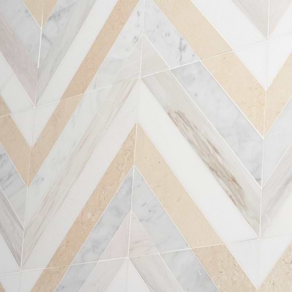 Bowery Lafenice 8x8 Polished Marble Mosaic Tile