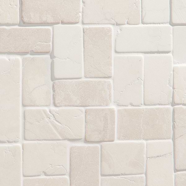 Nature White Antique Pebble Mosaic
