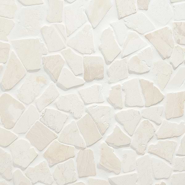 Nature WhiteTumbled Pebble Mosaic