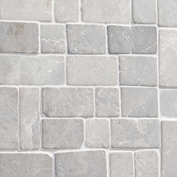 Nature Gray Antique Pebble Mosaic 