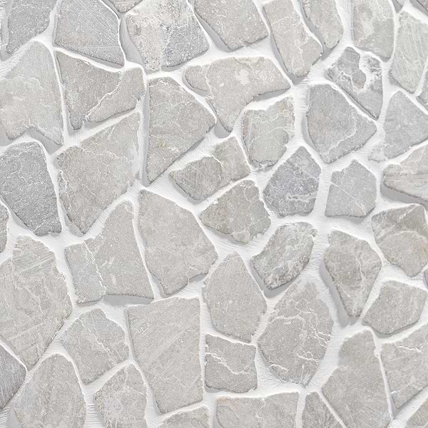 Nature Gray Tumbled Pebble Mosaic