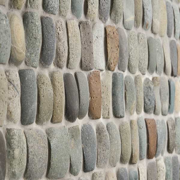 Nature Pathway Sumatra Blend Multicolor 2" Natural Stone Mosaic Tile