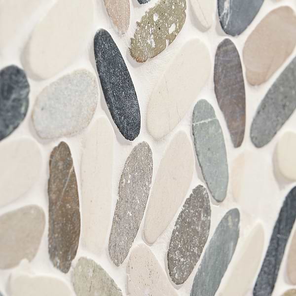 Nature Raja Ampat Flat Oval Pebble Mosaic