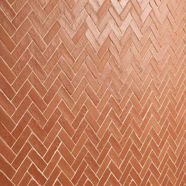 Brixon Canyon Red 1.5x4 Herringbone Matte Porcelain Mosaic Tile
