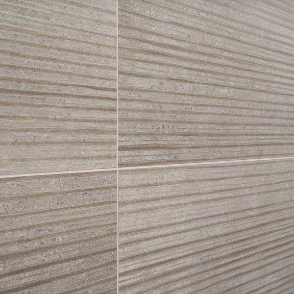Saint Remy Deco Grigio Gray 3D Textured Veining 24x48 Semi-Polished Porcelain Tile