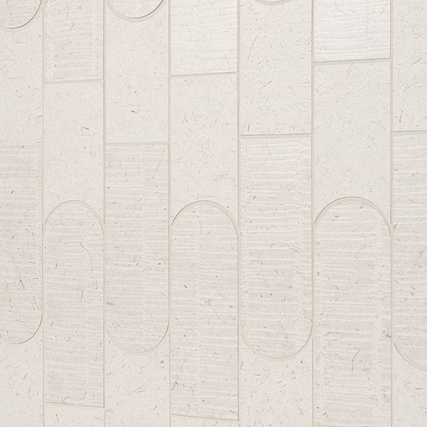 Hikari Tokyo Paper Cream Textured Matte Porcelain Mosaic Tile