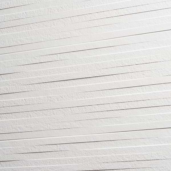 Reverb Multilevel White 12x36 3D Matte Ceramic Tile