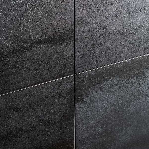 Sample-Hewlett Black Iron Matte Porcelain Tile