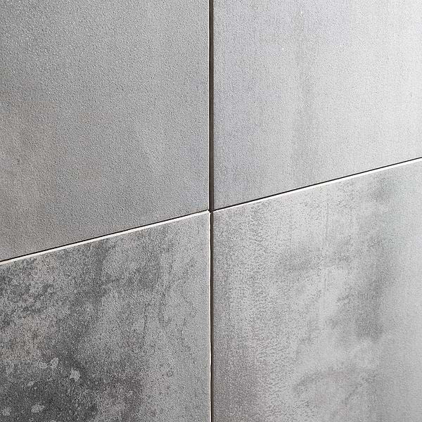 Hewlett Metal Silver 24x24 Matte Porcelain Tile