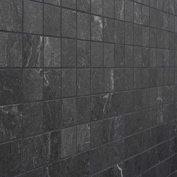 ZenTech Graphite Gray 2x2 Matte Porcelain Mosaic Tile
