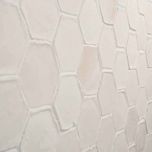Terra Villa White 4" Hex Matte Presealed Genuine Terracotta Tile