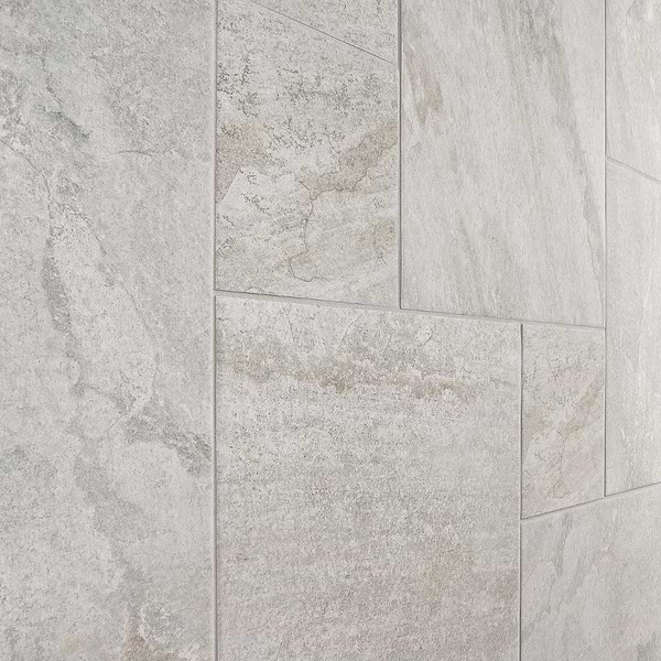 Shala Smoke White French Pattern Matte Porcelain Tile