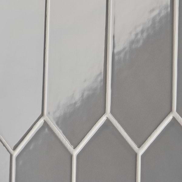 Kent Gray 3x12 Picket Polished Ceramic Wall Tile