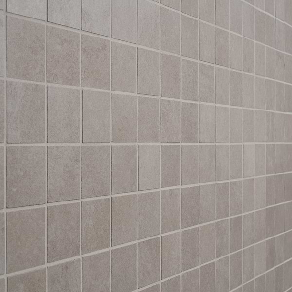Stoneside Linen Warm Gray 2x2 Porcelain Matte Mosaic Tile