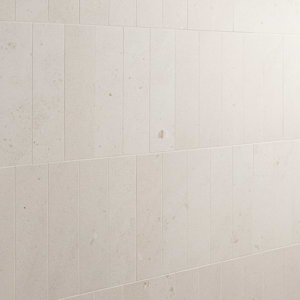 Piccoli Petite Avorio Cream 4x12 Terrazzo Look Matte Porcelain Tile