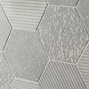 Texstone Deco Gris Gray 9" Matte Porcelain Hexagon Tile