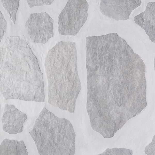 Pathstone Gris Gray Textured Matte Porcelain Flagstone Tile