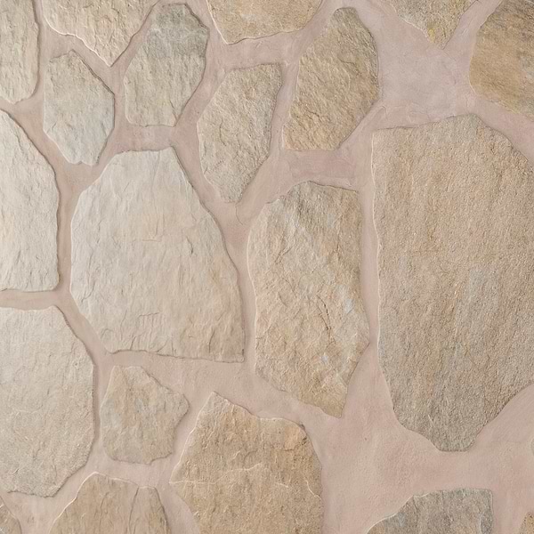 Pathstone Taupe Textured Matte Porcelain Flagstone Tile