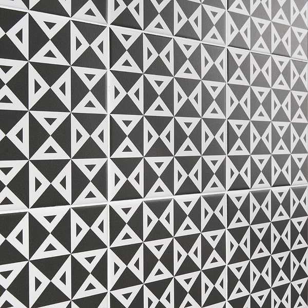 B2W Angle Negative 8x8 Matte Porcelain Tile
