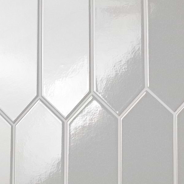 Tehama Gray 3x12 Picket Crackled Ceramic Tile