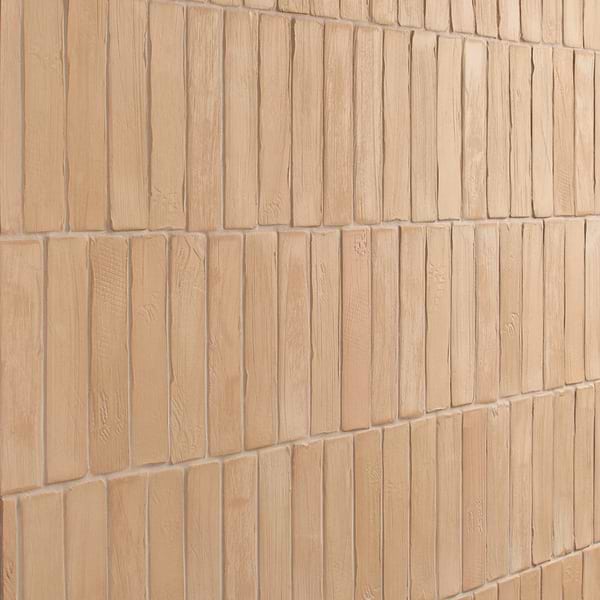 Impress Sand Terracotta 2x10 Handmade Matte Terracotta Tile
