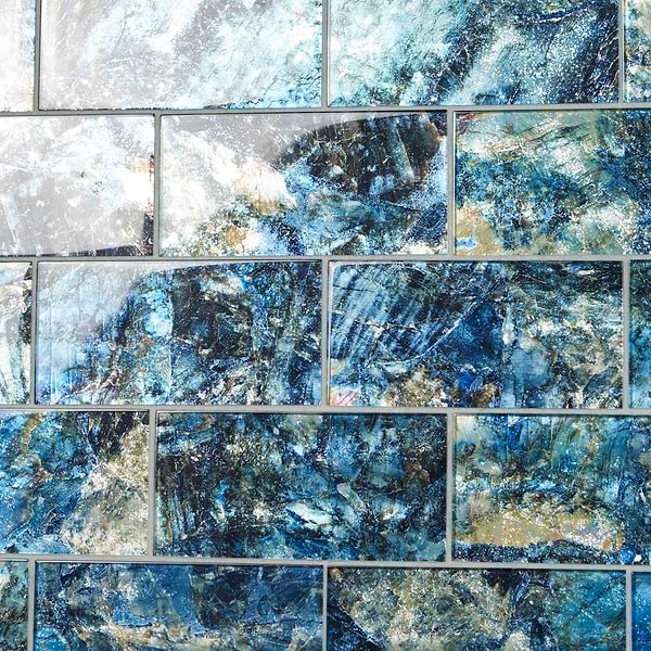 Gem Azul Blue 4x9 Polished Glass Tile