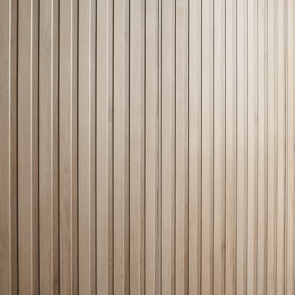 Nobu Ribbon Almond Brown 24x48 Wood Look Matte Fluted Porcelain Tile