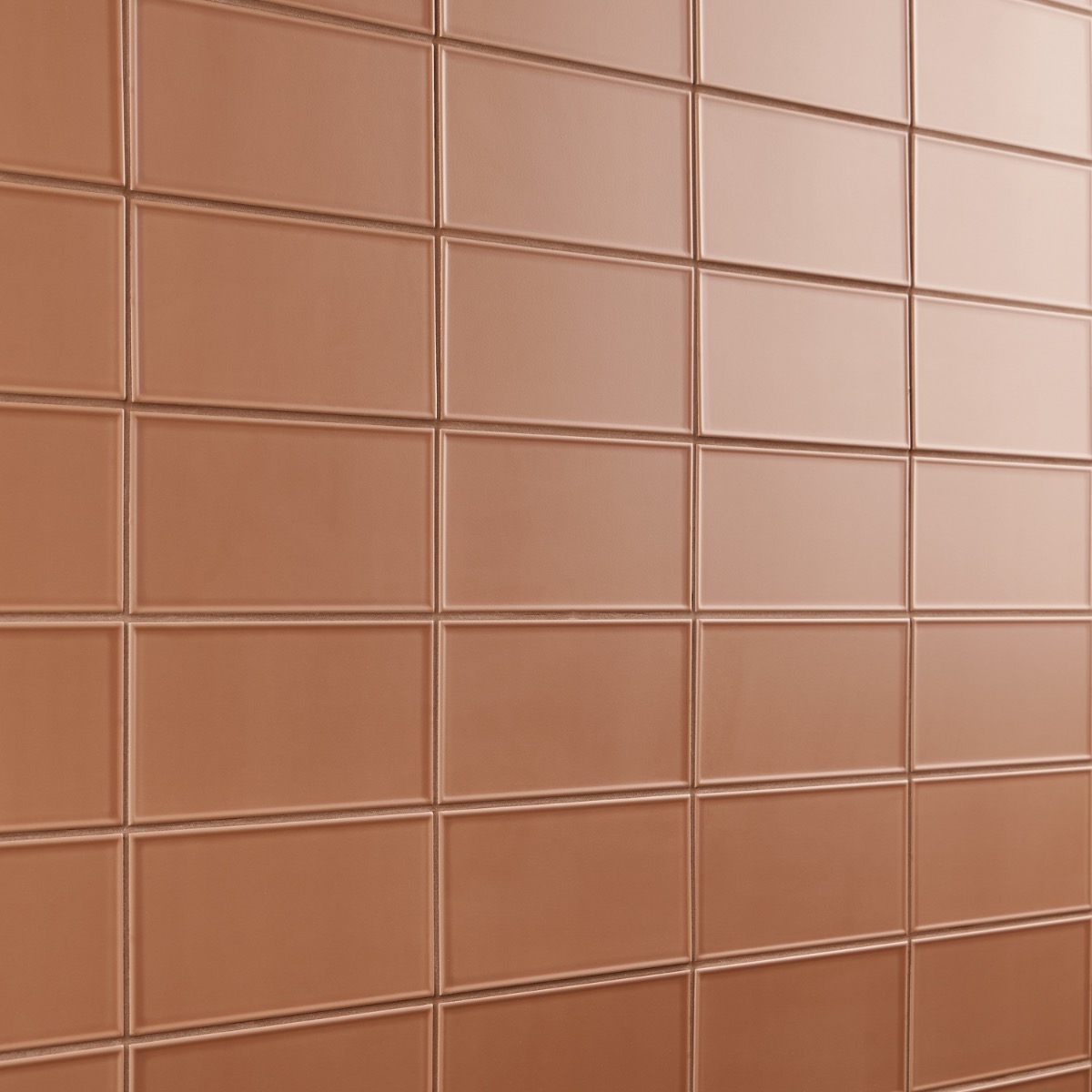 Stacy Garcia Maddox Frame Terracotta Orange 4x8 Matte Ceramic Subway Tile