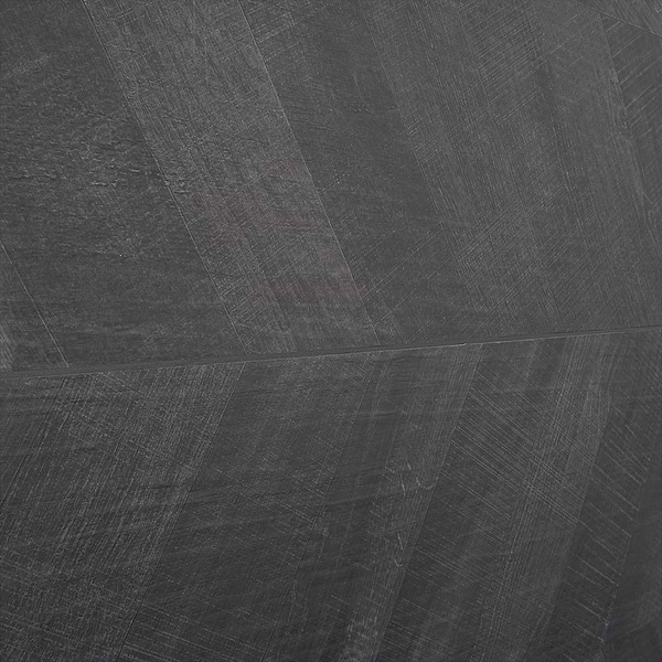 Kenridge Chevron Black 24x48 Wood Look Matte Porcelain Tile