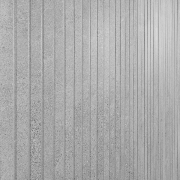 Lune Ribbon Ice Light Gray 24x48 Matte Porcelain Tile