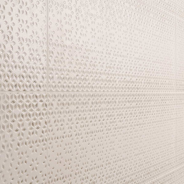 Terramay Flower Taupe 12x36 Textured Mixed Finish Matte Ceramic Tile