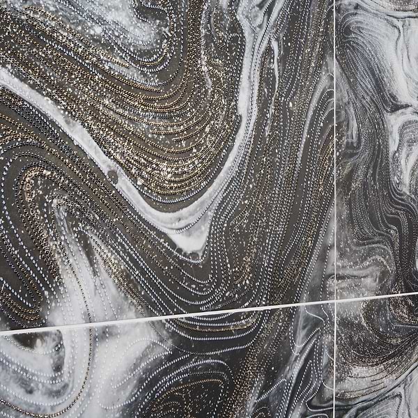 Australis By Paula Purroy White Deco 24x48 Artisan Decor Polished Porcelain Tile
