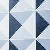 Art Geo by Elizabeth Sutton Cement Deco Blue 8x8 Matte Porcelain Tile