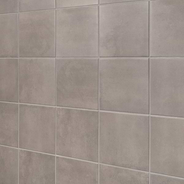 Art Geo by Elizabeth Sutton Mist Gray 8x8 Matte Porcelain Tile