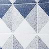 Art Geo by Elizabeth Sutton Terrazzo Deco Blue 8x8 Matte Porcelain Tile: Pattern 3