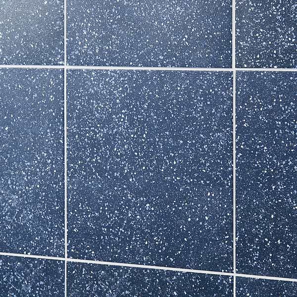 Art Geo by Elizabeth Sutton Terrazzo Blue 8x8 Matte Porcelain Tile