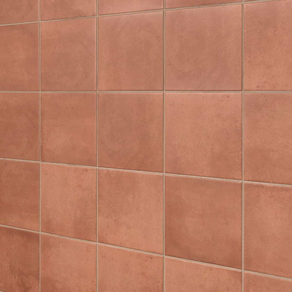 Art Geo by Elizabeth Sutton Terracotta 8x8 Matte Porcelain Tile