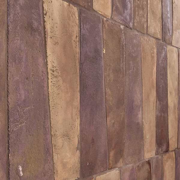Opera Terracotta by Paula Purroy Bordeaux 6x18 Trapezoid Matte Terracotta Tile