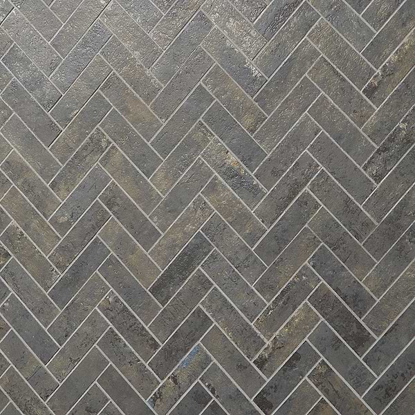 Portrait Sage Gray 1x4 Herringbone Matte Porcelain Mosaic Tile