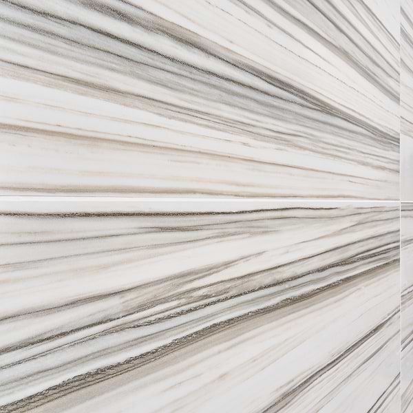 Romani Zebrino Brown and White 3D Textured Veining 24x48 Marble Look Satin Porcelain Tile