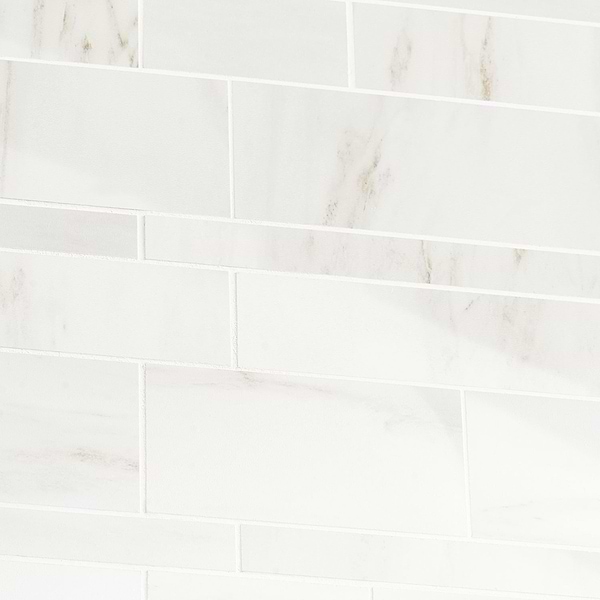 DreamStone Dolomite Snow Railroad Polished Porcelain Mosaic