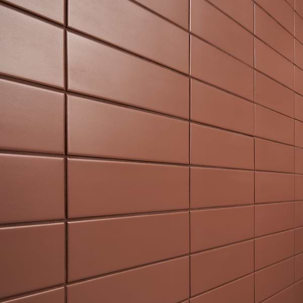 Roller Terracotta 3x11 Matte Porcelain Subway Tile