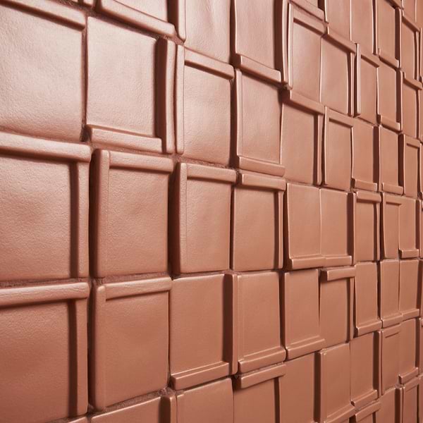 Roller Cross Terracotta 4x4 3D Handmade Matte Ceramic Tile